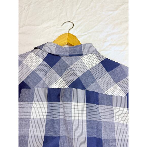 Orvis Trout Bum Men’s XL Blue Plaid  Buttons  Button Down Shirt short sleeve - Picture 6 of 10